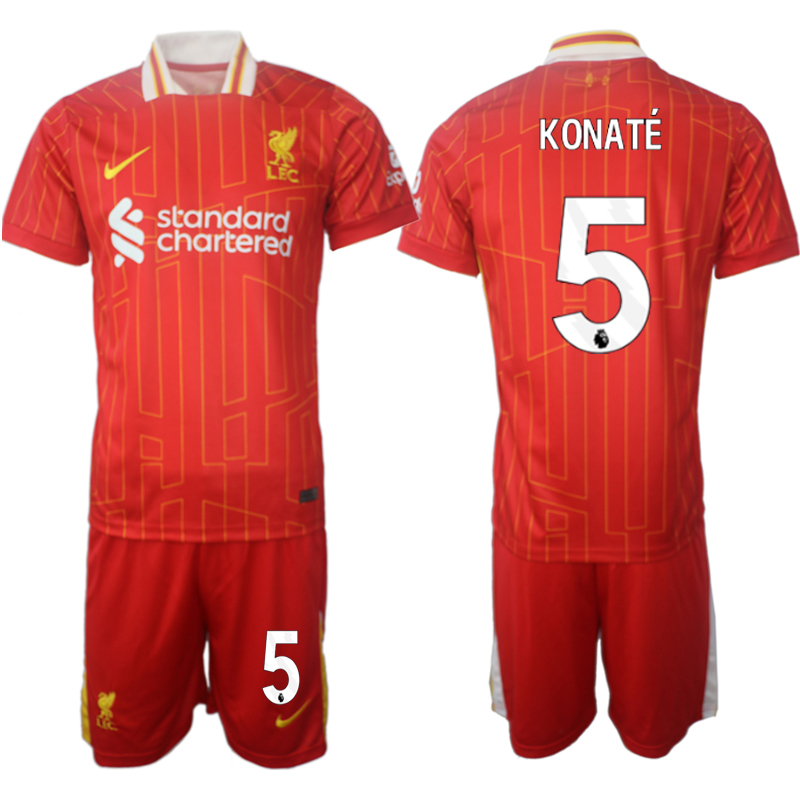 Men 2024-2025 Club Liverpool home red #5 Soccer Jersey